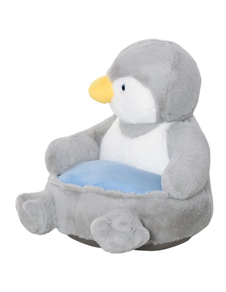 Homcom Kids Penguin-Designed Armchair, Grey - pic 17133 | FastDaddyshop