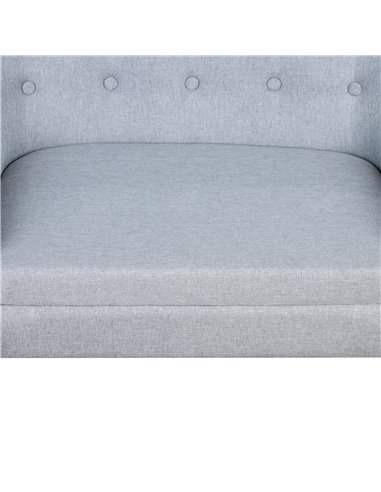 HOMCOM Kids Mini Sofa Children Armchair Seating Chair Bedroom Playroom Furniture Wood Frame Grey
