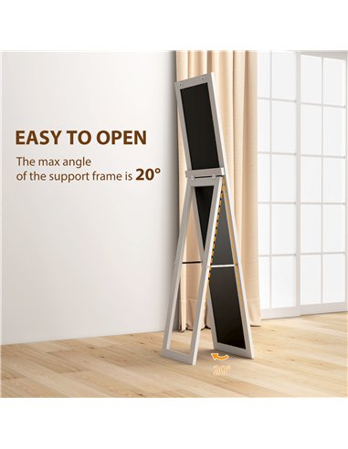 HOMCOM 37 x 157 cm Full Length Mirror - White