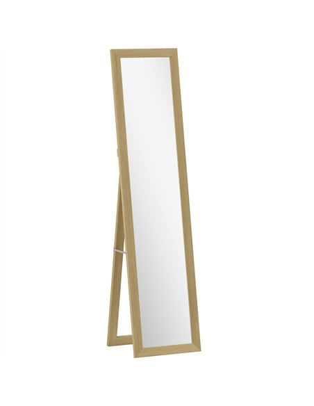 HOMCOM 37 x 157 cm Full Length Mirror - Natural - pic 171537 | FastDaddyshop
