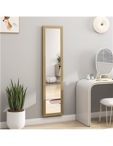 HOMCOM 37 x 157 cm Full Length Mirror - Natural