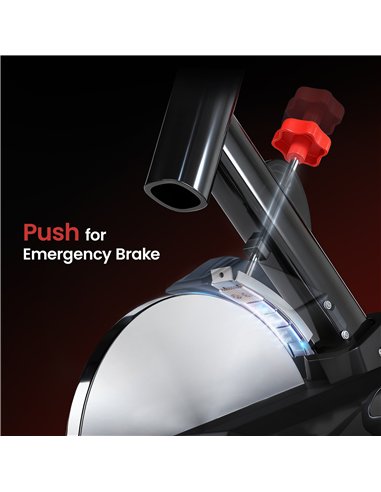 HOMCOM Indoor Upright Exercise Bike Machine, with Adjustable Seat, Resistance, Handlebar, LCD Display