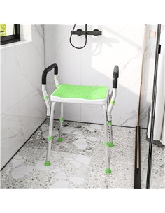 HOMCOM 57-69cm Aluminium Frame Bath Seat 2