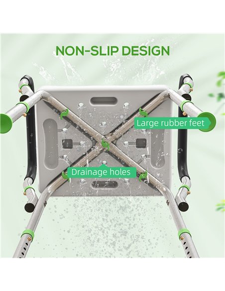 HOMCOM 57-69cm Aluminium Frame Bath Seat - pic 171713 | FastDaddyshop
