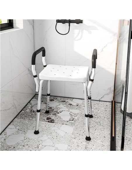HOMCOM 57-69cm Aluminium Frame Bath Seat - pic 171718 | FastDaddyshop