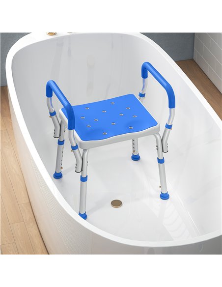 HOMCOM 57-69cm Aluminium Frame Bath Seat - pic 171743 | FastDaddyshop