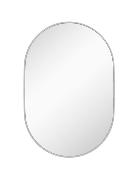 HOMCOM 60cm Round Tempered Glass Bathroom Mirror - Silver Tone - pic 171834 | FastDaddyshop