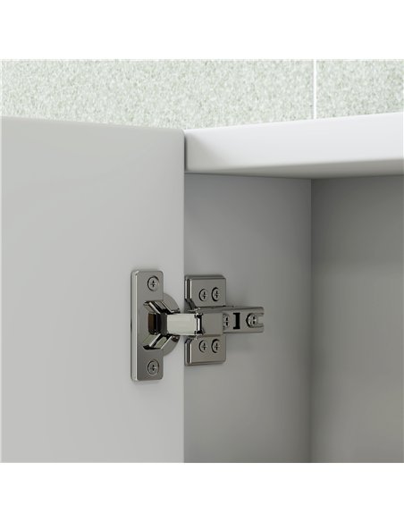 HOMCOM Three-Mirror Bathroom Storage Cabinet - White - pic 171851 | FastDaddyshop