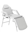 HOMCOM Portable Massage Table, 3 Section Adjustable Beauty Bed, Foldable Massage Bed with Face Hole, Recliner Chair with Removab