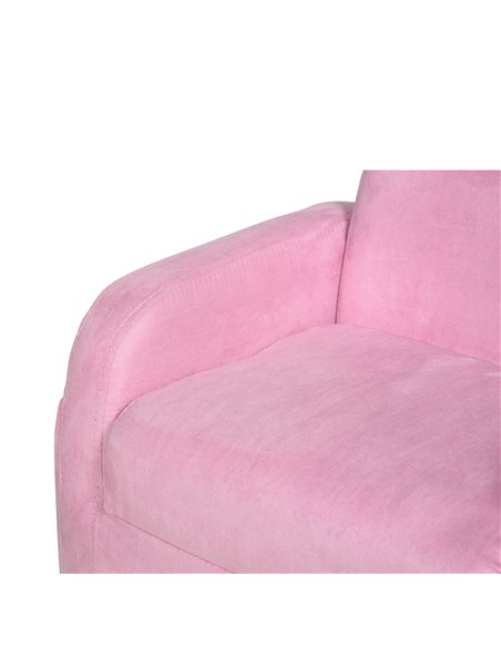 HOMCOM 2 In 1 Kids Children Sofa Chair Bed Folding Couch Soft Flannel Foam Toddler Furniture for Playroom Bedroom Living Room Pi - pic 17206 | FastDaddyshop