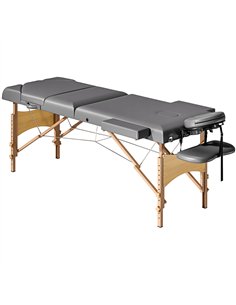 HOMCOM Adjustable Folding Massage Table - Grey