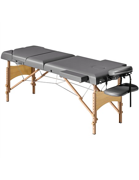 HOMCOM Adjustable Folding Massage Table - Grey - pic 172077 | FastDaddyshop