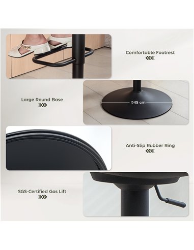 HOMCOM Set of Two Relaxed Tub Bar Stools - Dark Green