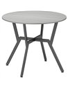HOMCOM Dining Table, Round Kitchen Table with Black Legs, Anti-slip Foot Pads for Living Room, Dining Room 90 x 76 cm, Grey