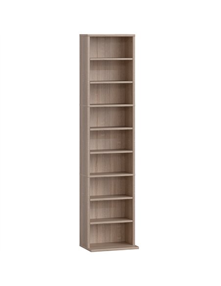 HOMCOM 260 Narrow CD Storage Unit - Natural Wood Finish - pic 172482 | FastDaddyshop