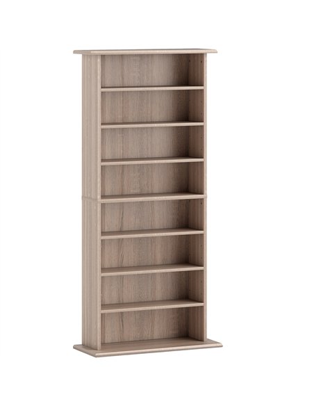 HOMCOM 360 CD Storage Unit - Natural Wood Finish - pic 172491 | FastDaddyshop