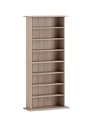 HOMCOM 360 CD Storage Unit - Natural Wood Finish