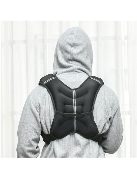 HOMCOM 8KG Weighted Vest, Running Weight Vest with Adjustable Strap, Convenient Pocket and Reflective Strips for Men and Women - pic 172510 | FastDaddyshop