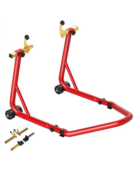 HOMCOM Motorcycle Rear Wheel Stand, 544 kg Capacity Heavy Duty Steel Motorbike Motorcycle Paddock Stand Lift with Adjustable U + - pic 172563 | FastDaddyshop