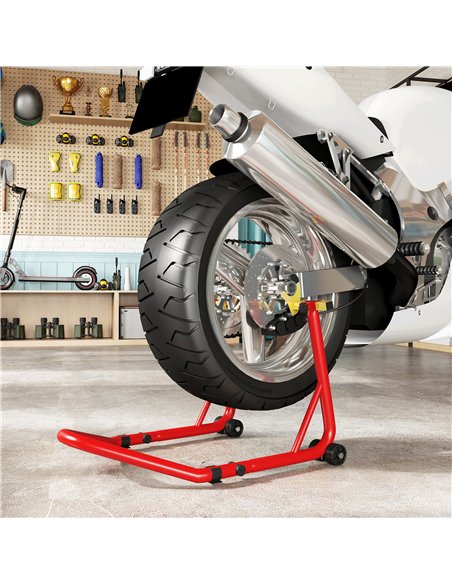 HOMCOM Motorcycle Rear Wheel Stand, 544 kg Capacity Heavy Duty Steel Motorbike Motorcycle Paddock Stand Lift with Adjustable U + - pic 172570 | FastDaddyshop