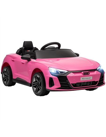 HOMCOM Audi Licensed 12V Kids Electric Ride-On, with Remote Control, Suspension System, Lights, Music, Motor - Pink - pic 172680 | FastDaddyshop