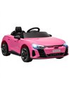 HOMCOM Audi Licensed 12V Kids Electric Ride-On, with Remote Control, Suspension System, Lights, Music, Motor - Pink