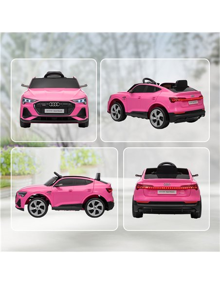 HOMCOM 12V Kids Electric Ride on, Electric Car for Kids with Parental Remote, Music, Lights, Suspension Wheels, Pink - pic 172697 | FastDaddyshop