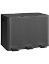 HOMCOM 3 x 20L Pedal Bin, Steel Triple Kitchen Bin with Soft Close Lid, Removable Inner Buckets, Fingerprint-Proof, Black