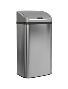 HOMCOM 48L Stainless Steel Sensor Bin - Silver-Tone