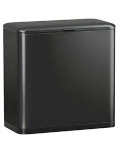 HOMCOM 8L Hanging Kitchen Bin, Rubbish bin with Lid and Removable Inner Bucket for Kitchen Cabinet Door, Under Sink, Office
