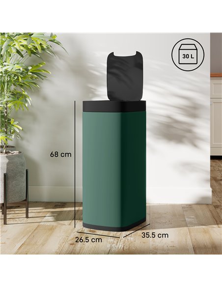 HOMCOM 50L Sensor Bin, Automatic Kitchen Bin, Manual Override, Battery Operated, Inner-Bucket-Free, for Kitchen, Bedroom - pic 172772 | FastDaddyshop