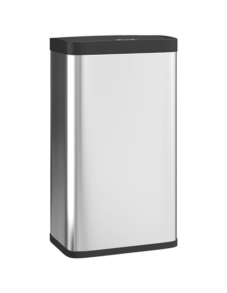 HOMCOM 45L Stainless Steel Sensor Bin - Silver Tone - pic 172779 | FastDaddyshop