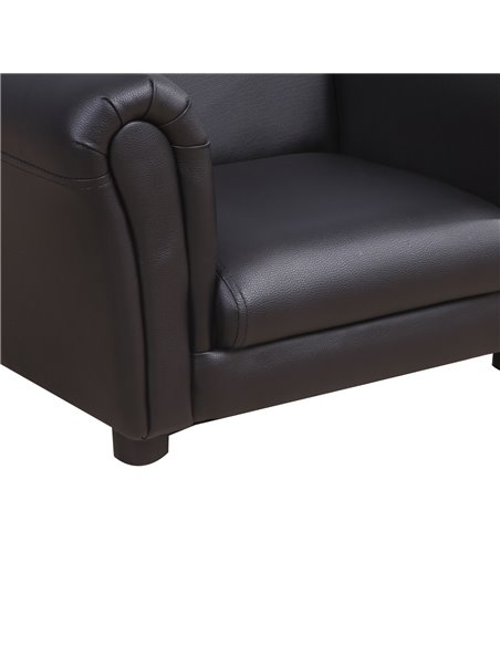 Homcom Childrens, Kids Armchair with Footstool, Black - pic 17279 | FastDaddyshop