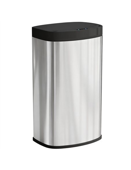 HOMCOM 55L Sensor Bin with Soft-Close Lid, Automatic Touchless Motion Sensor Kitchen Bin with Fingerprint Resistant Stainless St - pic 172806 | FastDaddyshop