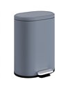 HOMCOM 30 L Modern Curved Kitchen Bin - Grey