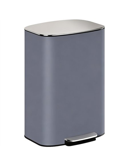 HOMCOM 50L Kitchen Bin with Soft-Close Lid and Stay-Open Function, Stainless Steel Pedal Bin with Removable Inner Bucket, Carry  - pic 172824 | FastDaddyshop