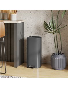 HOMCOM 30L Kitchen Bin, Compact Pedal Bin with Soft-Close and Stay-Open Lid, Removable Bucket for Kitchen, Home, Office, Black 2