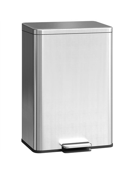 HOMCOM 20L Kitchen Bin with Soft-Close Lid and Stay-Open Function, Stainless Steel Pedal Bin with Removable Inner Bucket for Kit - pic 172842 | FastDaddyshop