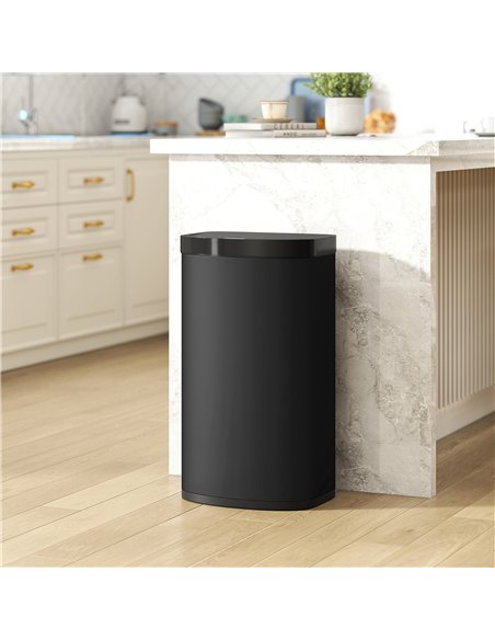 HOMCOM 55L Sensor Bin with Soft-Close Lid, Automatic Touchless Motion Sensor Kitchen Bin with Fingerprint Resistant Stainless St - pic 172921 | FastDaddyshop