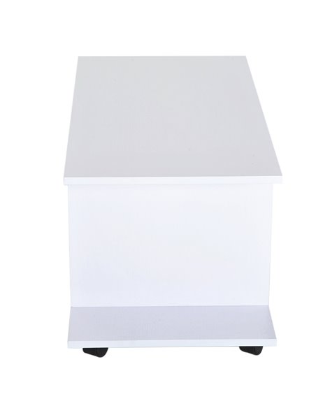 Homcom Modern TV Stand with Shelves, White - pic 17293 | FastDaddyshop