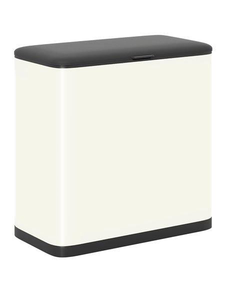 HOMCOM 8L Hanging Kitchen Bin, Rubbish bin with Lid and Removable Inner Bucket for Kitchen Cabinet Door, Under Sink, Office - pic 172959 | FastDaddyshop