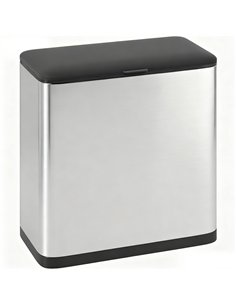 HOMCOM 8L Hanging Kitchen Bin, Rubbish bin with Lid and Removable Inner Bucket for Under Cabinet Door, Under Sink, Office