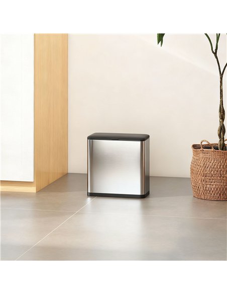 HOMCOM 8L Hanging Kitchen Bin, Rubbish bin with Lid and Removable Inner Bucket for Under Cabinet Door, Under Sink, Office - pic 172985 | FastDaddyshop
