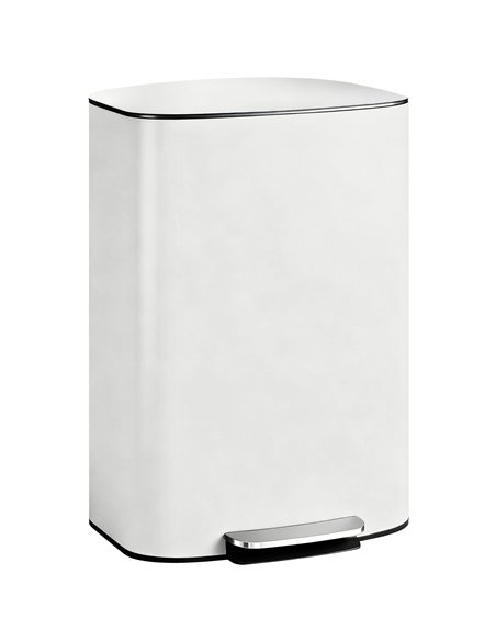 HOMCOM 50L Kitchen Bin with Soft-Close Lid and Stay-Open Function, Stainless Steel Pedal Bin with Removable Inner Bucket, Carry  - pic 172995 | FastDaddyshop