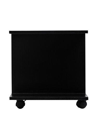 Homcom Modern TV Stand with Shelves, Black