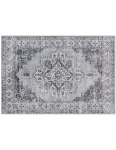 HOMCOM Vintage Area Rug, Non-Slip Washable Rug, Flannel Floor Carpet for Living Room, Bedroom, Dining Room, Home Office, 290 x 2