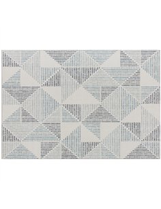 HOMCOM Modern Area Rug, Geometric Pattern Non-Slip Washable Rug, Soft Floor Carpet for Living Room, Bedroom, Dining Room, Home O