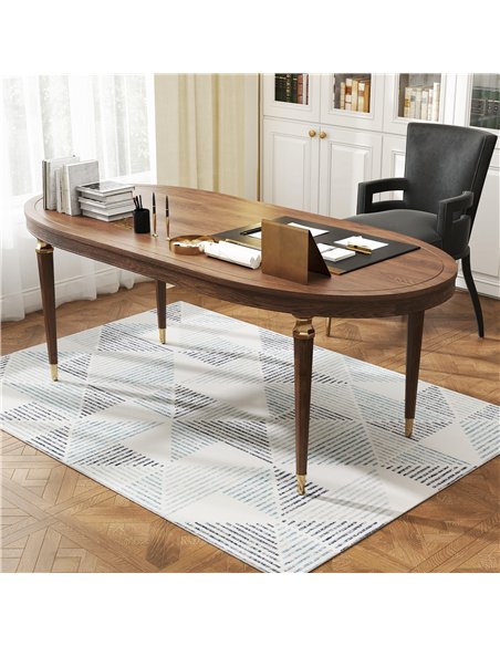 HOMCOM Modern Area Rug, Geometric Pattern Non-Slip Washable Rug, Soft Floor Carpet for Living Room, Bedroom, Dining Room, Home O - pic 173066 | FastDaddyshop