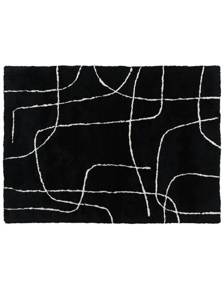 HOMCOM Modern Fluffy Area Rug, Geometric Pattern Washable Rug, Soft High Pile Floor Carpet for Living Room, Bedroom, Dining Room - pic 173121 | FastDaddyshop