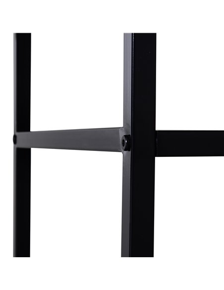 HOMCOM TV stand Industrial Style TV Cabinet With Storages 2 Shelves Metal Frame For living Room - pic 17317 | FastDaddyshop